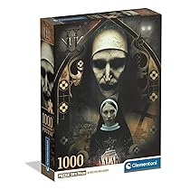 Clementoni – Puzzle 1000 Pezzi per Adulti e Ragazzi, Horror Movie Collection, Tema The Nun II – Valak, Poster Incluso, Idea Regalo Halloween Uomo e Donna, Made in Italy, 50×70 cm, 37098