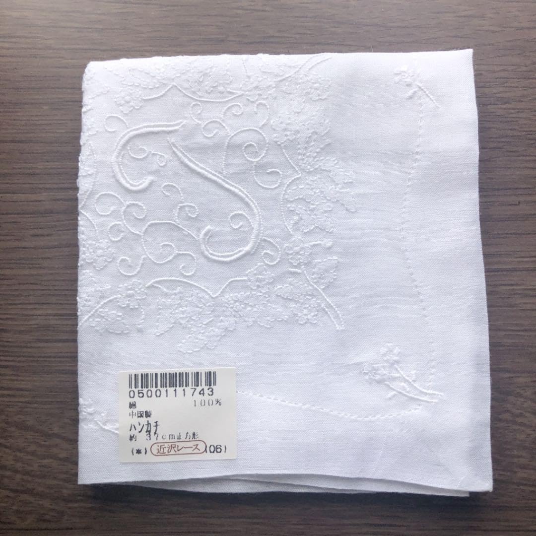 mila schön ホワイト レースハンカチ mila sohon ミラショーン レース  