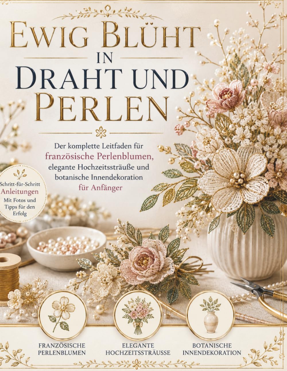 Ewig Blüht in Draht und Perlen: Der komplette Leitfaden für französische Perlenblumen, elegante Hochzeitssträuße und botanische Innendekoration für Anfänger