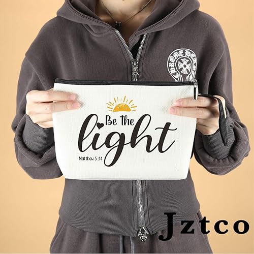 Miniatura 9 de Regalos cristianos inspiradores para mujeres, bolsa de maquillaje, regalos religiosos, bolsa de maquillaje con cremallera, bolsa de cosméticos con