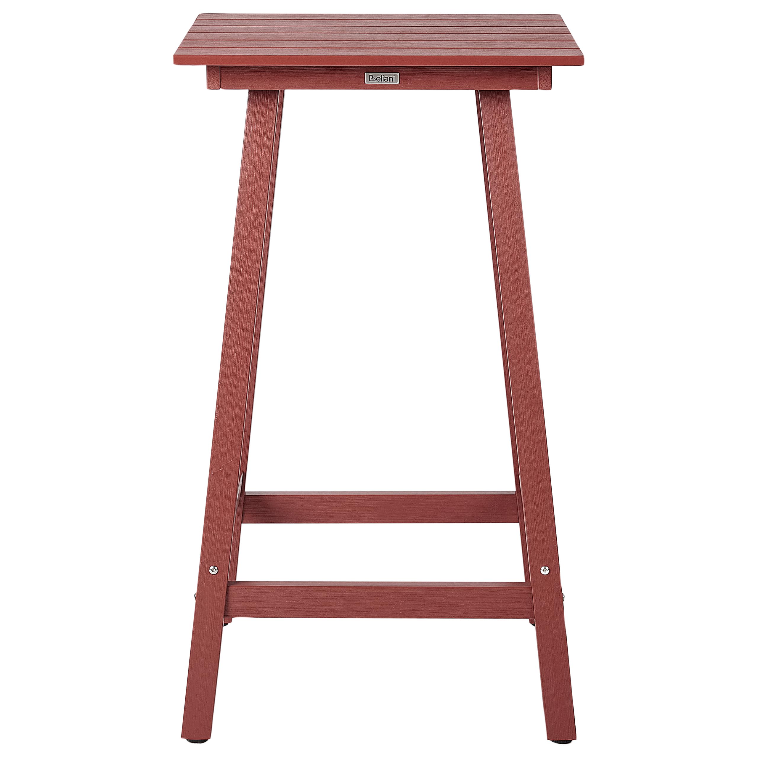 Moderner Muskoka Gartentisch Hochtisch Kunstholz Rot 60x60 cm Adirondack
