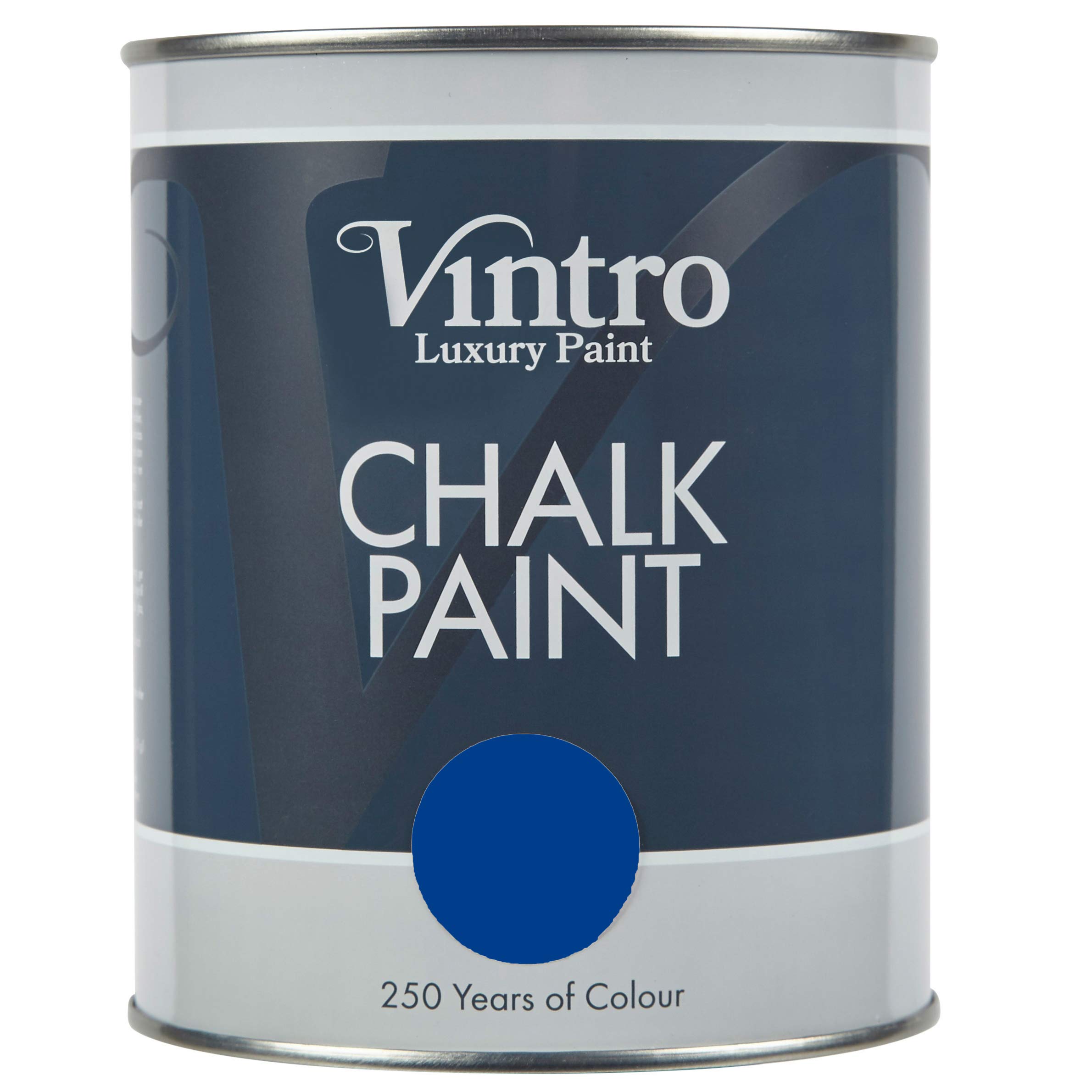 Vintro | Chalk Paint | Furniture Paint | Shabby Chic | Upcycle | Decorate | Ultra Matt Finish | 1 Litre (Paris Blue)