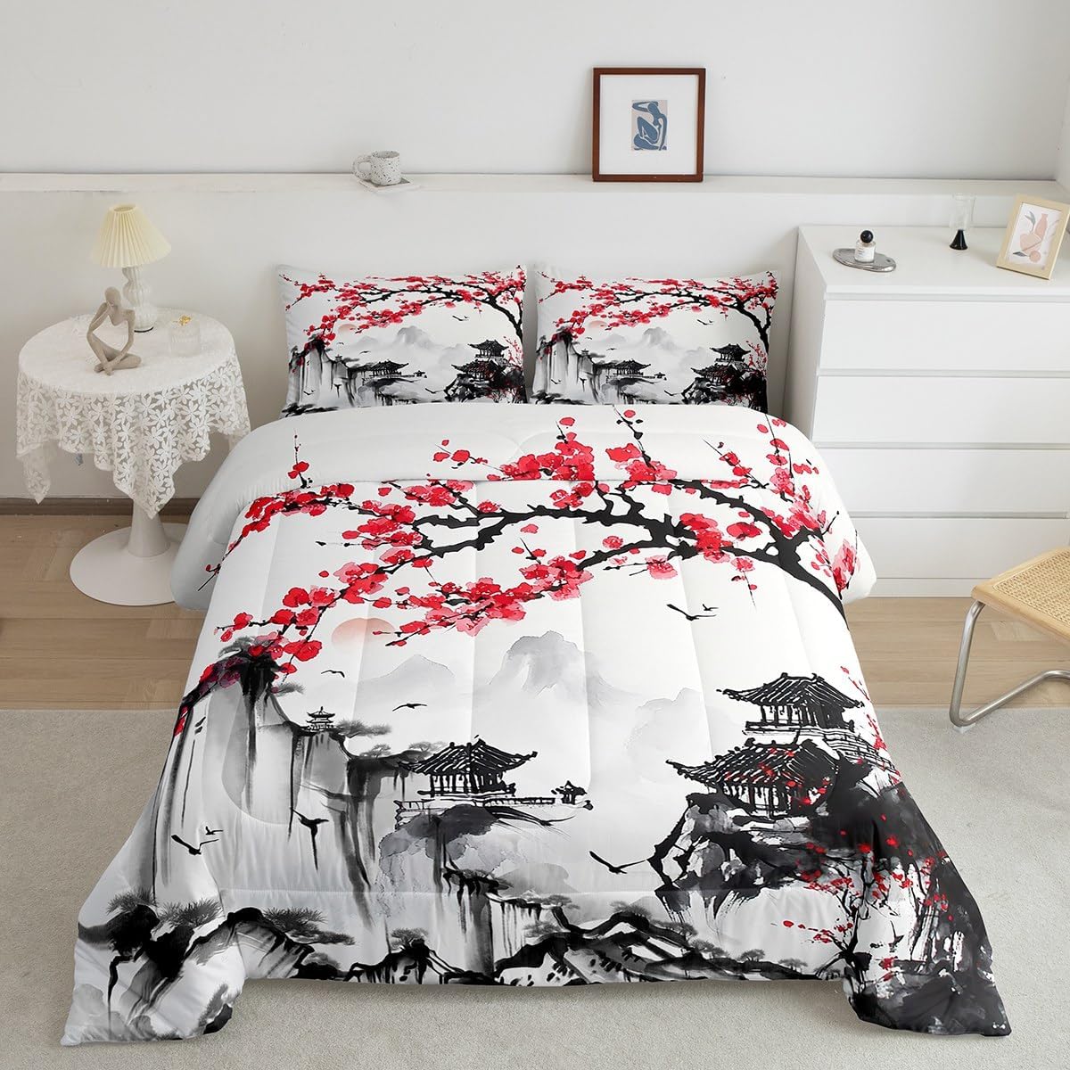 Feelyou Kids Japanese Style Comforter Set Twin Size for Boys Girls image 2