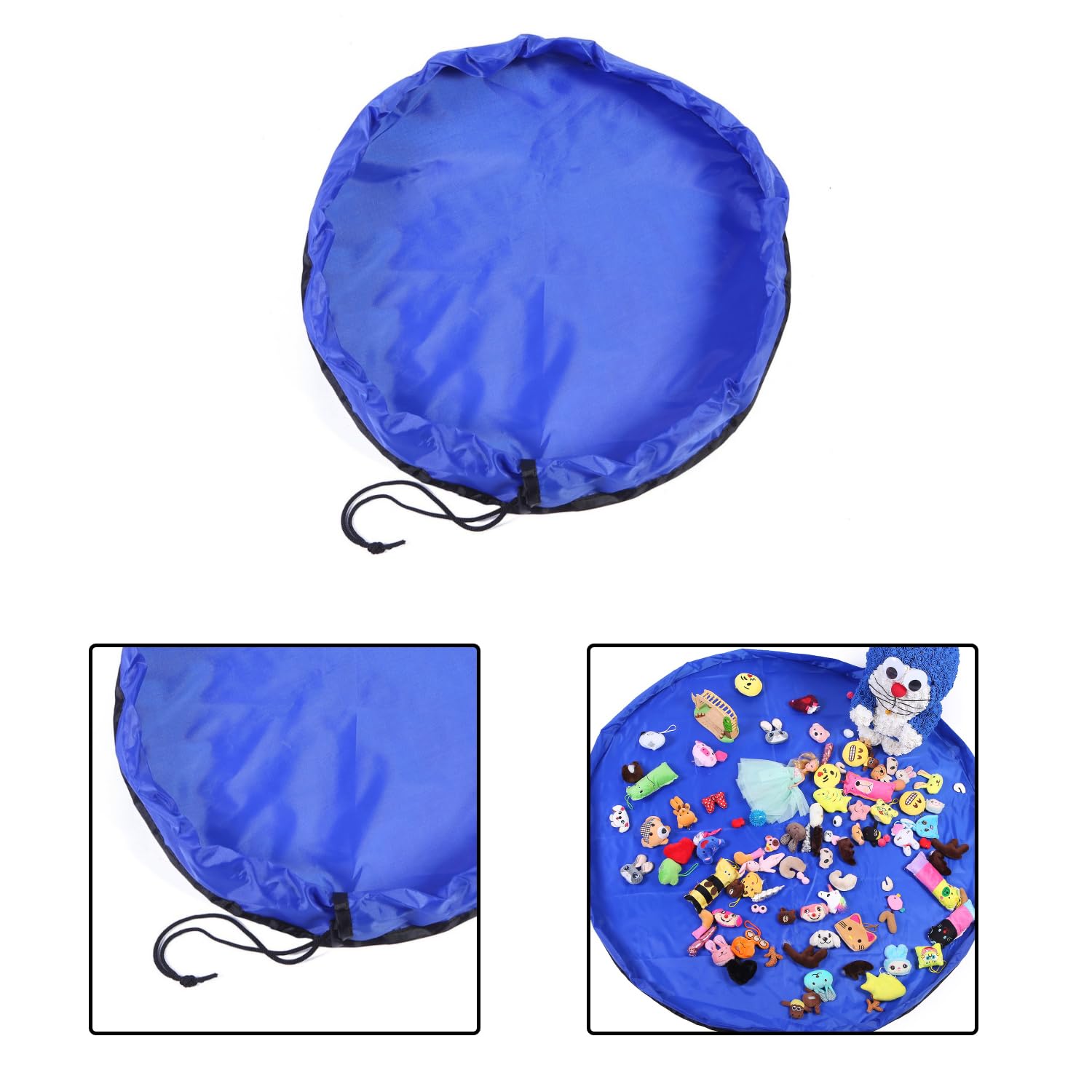 HAICN 2Pcs Toy Organizer Bag Toy Storage Basket Toy Drawstring Bag Toy Storage Container Foldable Kids Storage Toys Organizer for Building Blocks Toys - Image 2