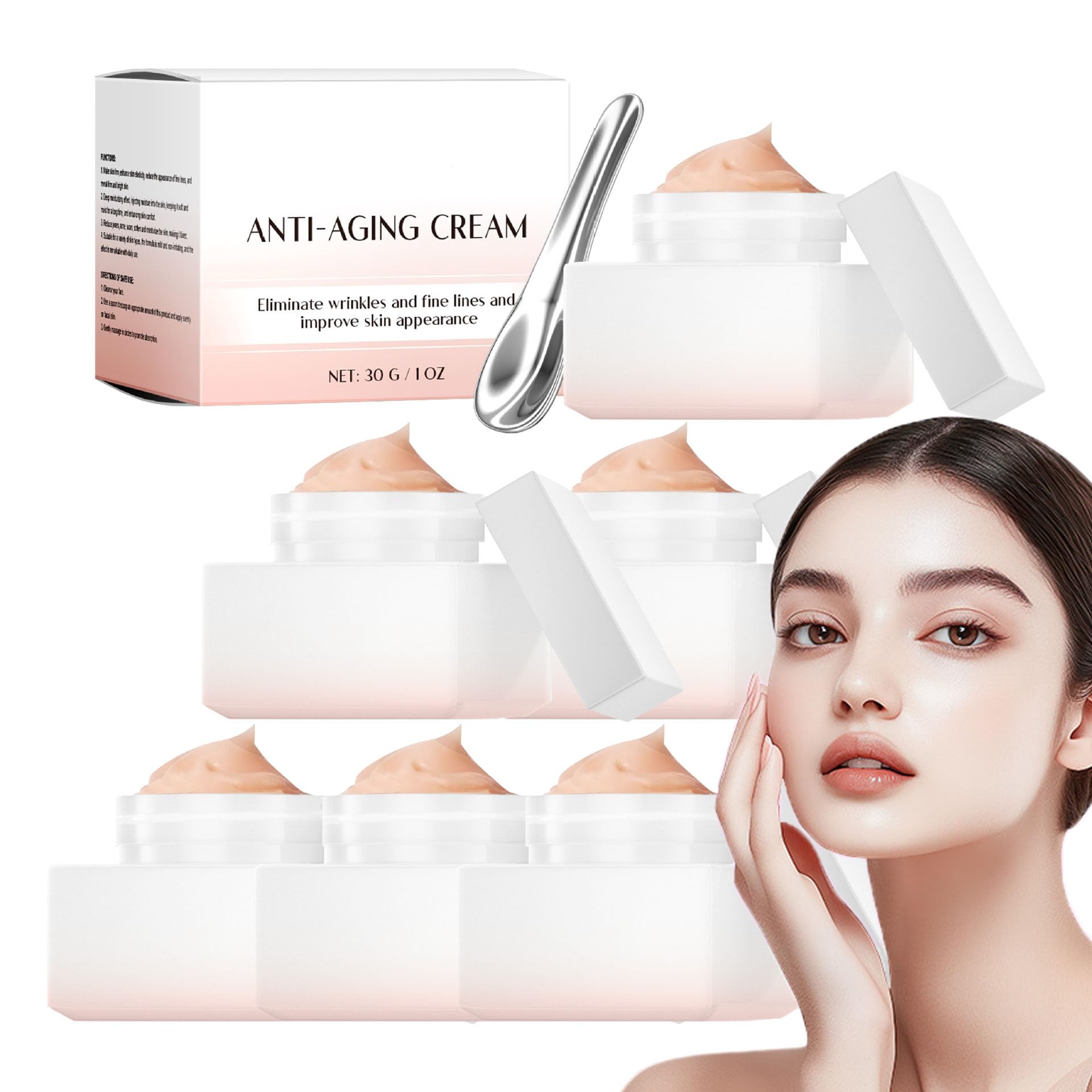 Serum przeciwzmarszczkowe, rozjaśniające serum z witaminą C, redukujące zmarszczki, ujędrniające krem, Power Fix Advanced Anti-Aging, wyraźnie redukuje drobne linie (6)