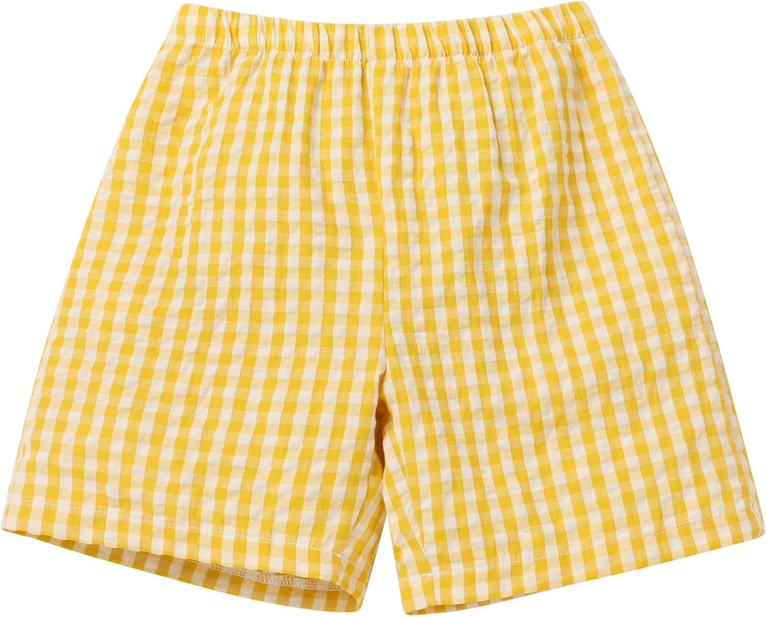 OBEEII Back to School Outfit Toddler Boy Short Sleeve Graphic Shirt Gingham Shorts First Day of School Summer Clothing Set
