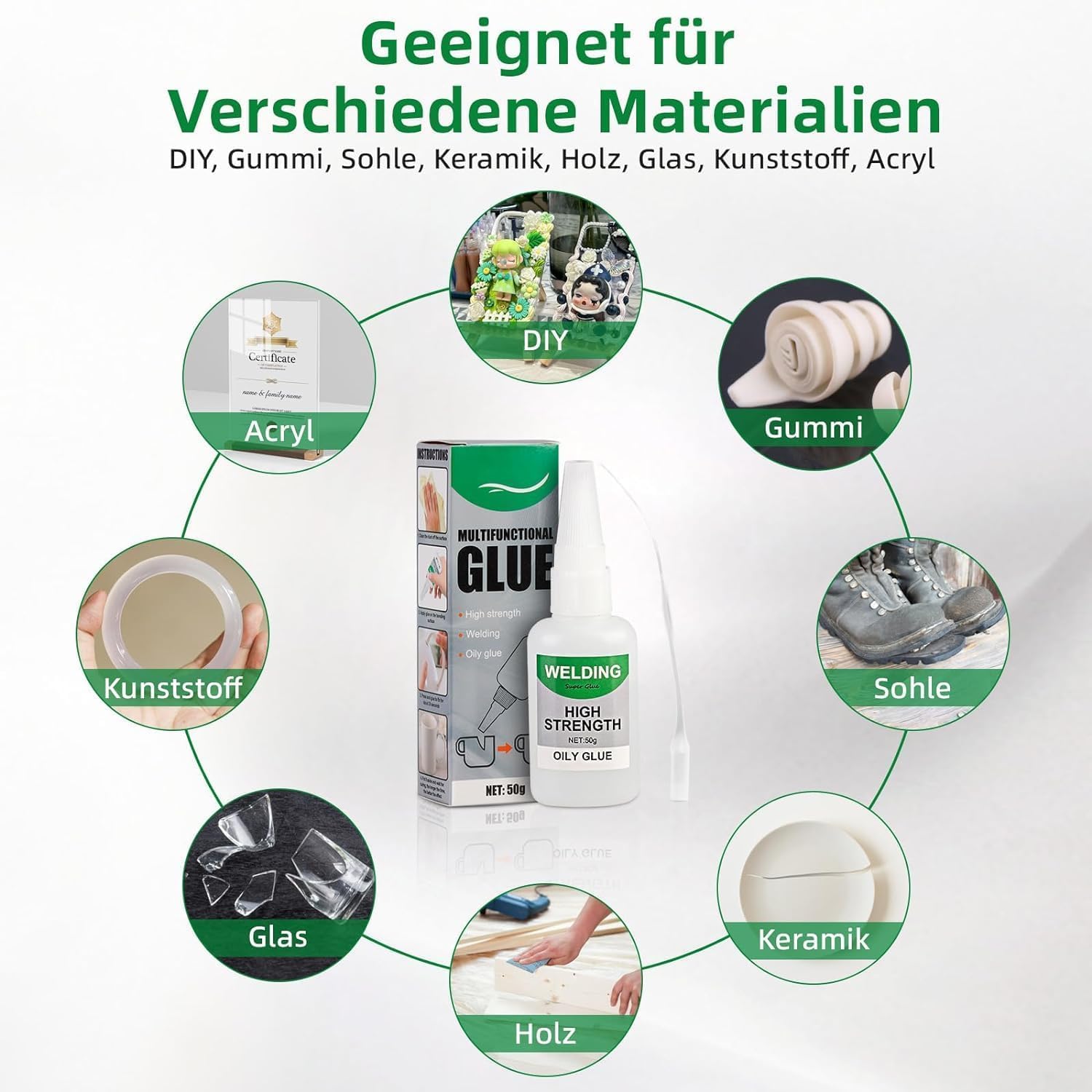 3 Super Colle Istantanee 30ml - Adesivo Forte Per Legno, Vetro, Metallo E Altro