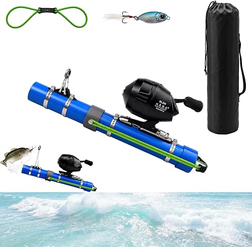 Fishing Catapult Rod, Portable Catapult Fishing Pole with Reel & fishing-rod, BLACK