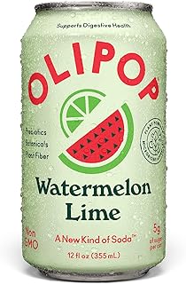 Watermelon Lime Prebiotic Soda, 12 FZ