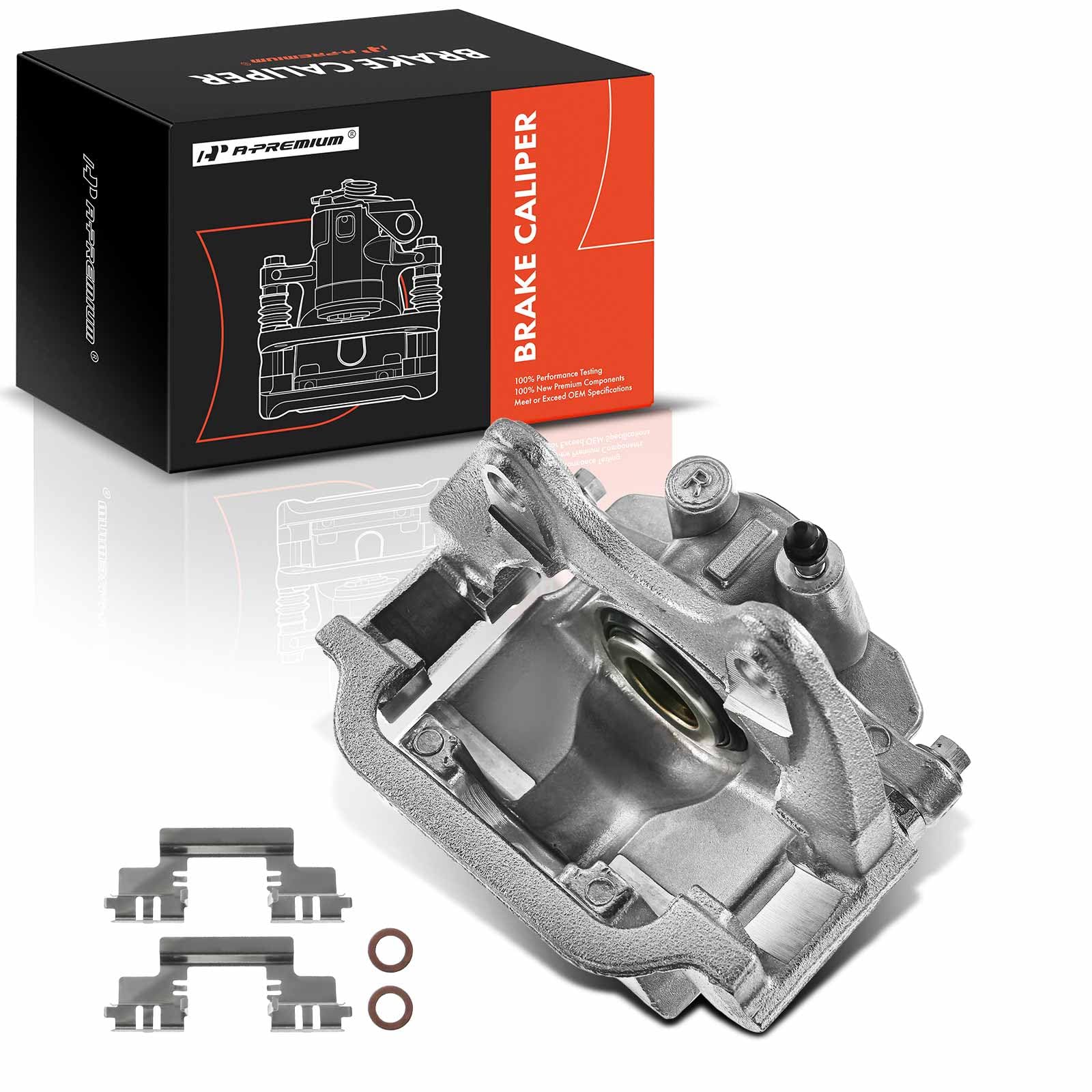 A-Premium Disc Brake Caliper Assembly with Bracket Compatible with Select Cadillac, Chevy and GMC Models - Escalade, Tahoe, Silverado 1500, Avalanche, Suburban 1500, Sierra and more - Rear Passenger