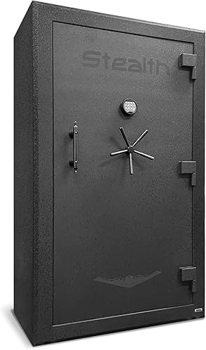 Stealth Premier PR50 - Caja fuerte para pistola para 50 rifles y pistolas, construida extremadamente resistente, 90 minutos de protección contra