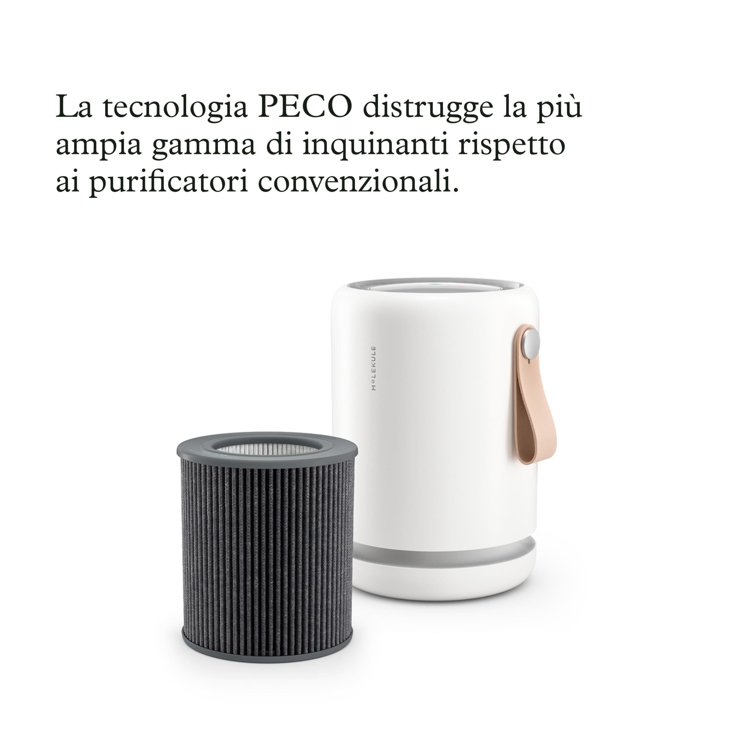 Molekule Filtro PECO per Air Mini e Air Mini+ Purificatori d'Aria - Filtro di Ricambio, Elimina Virus, VOC, Allergeni, Batteri, Muffa, Fumo - Nanotecnologia Avanzata, Sostituzione 6 Mesi
