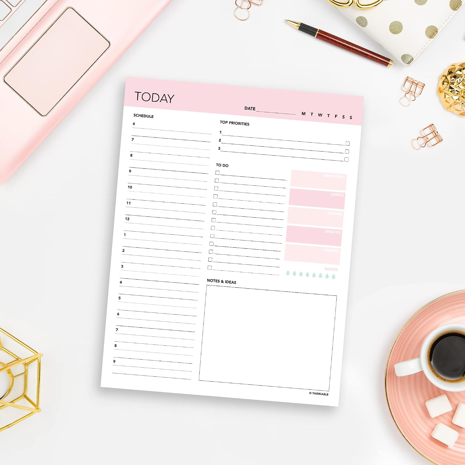 Daily Planner Notepad - 8.5x11 To Do List Organizer image 5