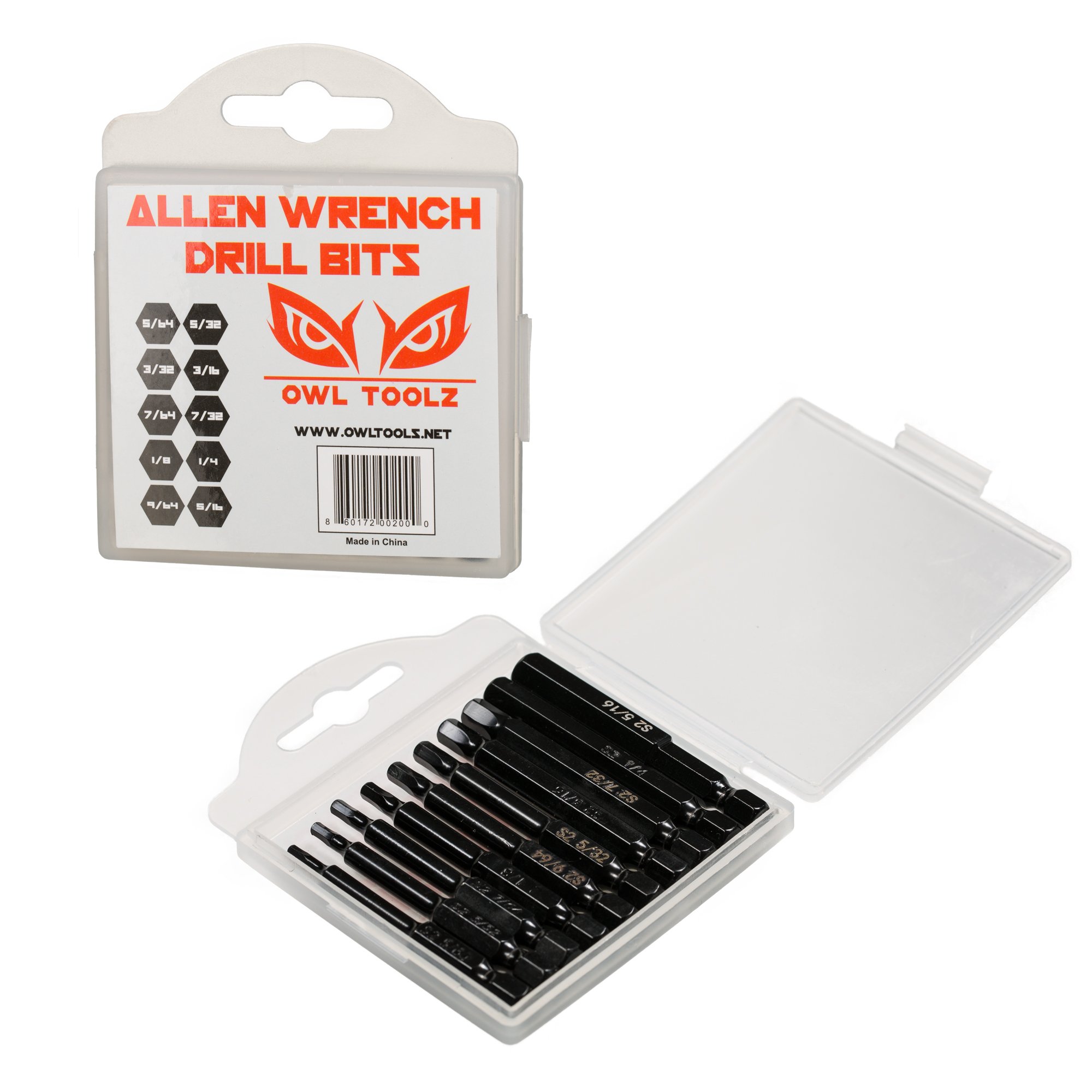 Hex Head Allen Wrench Drill Bit Set 