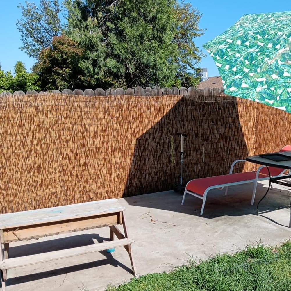 Naturalny bambus, ochrona przed wzrokiem, mata zaciemniająca, ogród, patio, taras, basen, bambusowa rolka, 70 x 500 cm, przyjazna dla środowiska, odporna na promieniowanie UV, łatwa instalacja