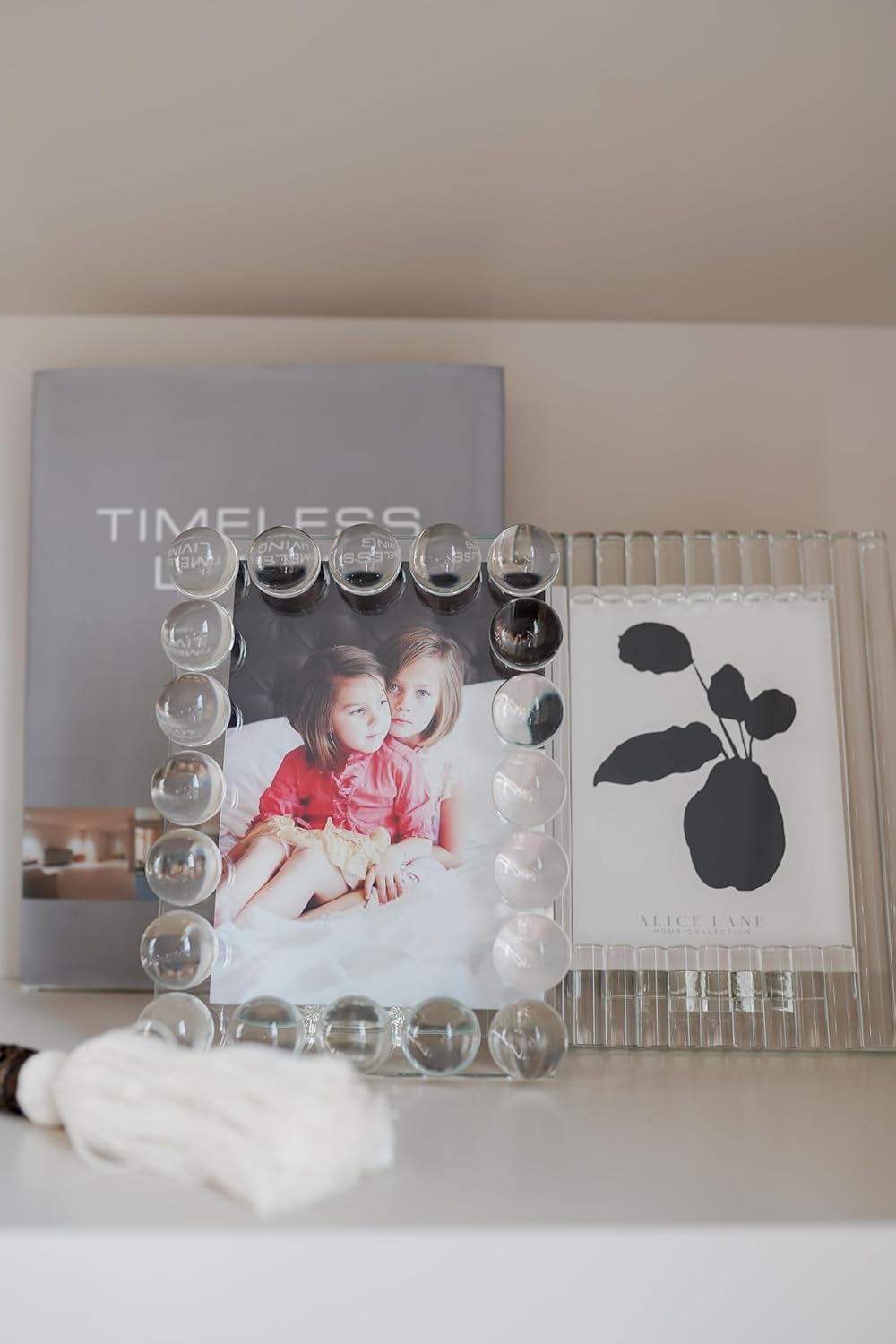 Alice Lane Crystal Orb Frame Large Home Collection — 8x10 Photo — Preserve Moments with Elegance — 9" W | 12" H Frame Dimensions | Portrait
