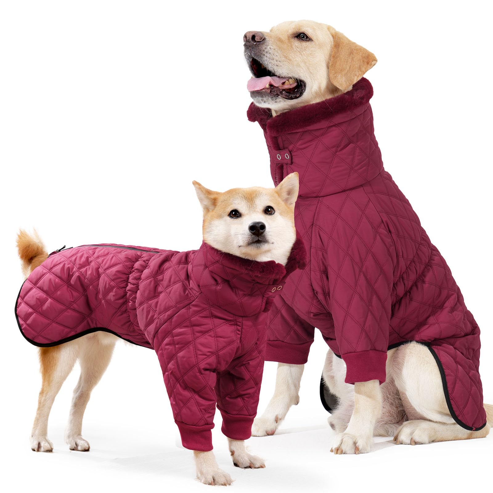 Chaqueta de Invierno para Perros, Ropa para Perros con Clima frío, Chaqueta de Nieve para Perros, Mono cálido con Cuello Alto, Chaqueta de plumón para Cachorros, Abrigo Acolchado