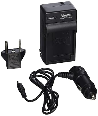 Vivitar VIV-QCB-217 Charger for Canon Nb-12L & Nb-13L Batt (Black)