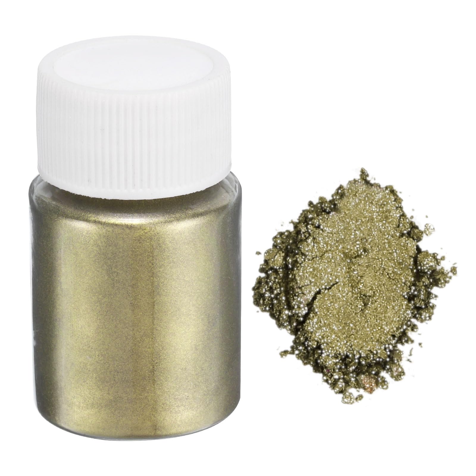 uxcell 15g/0.5oz Mica Powder Natural Resin Epoxy Pigment Powders for Casting Resin, Car Paint, DIY Arts and Crafts, Titanium Crystal Brass