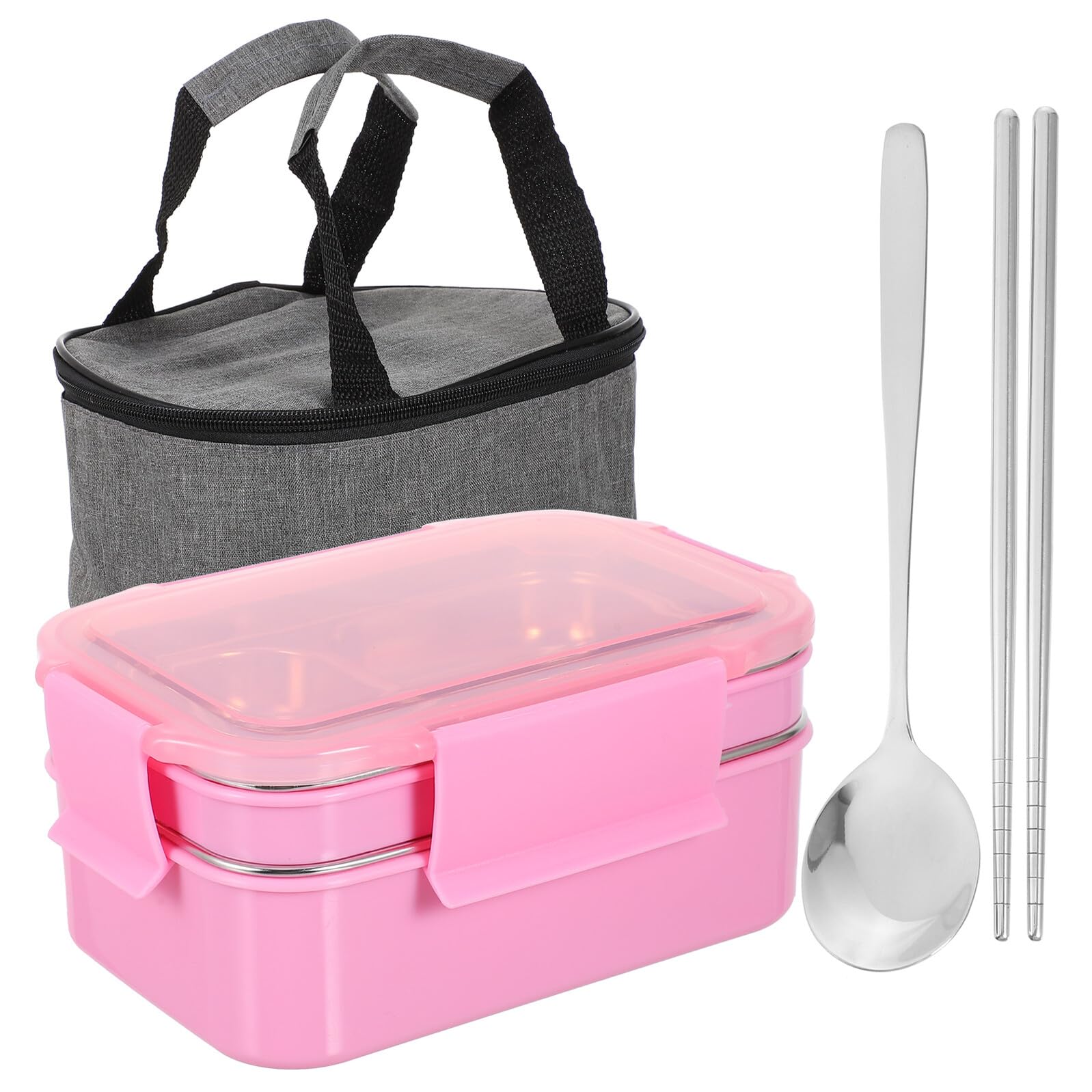 Contenitore Bento Box Scomparti per Alimenti Pranzo Scatola Bento Isolata Divisa Contenitore per Studenti e Impiegati Realizzato Acciaio Inossidabile