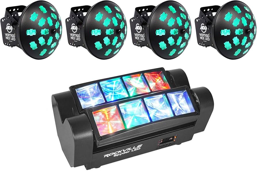 Amazon.com: 4) American DJ VERTIGO HEX LED 6-Color Dance