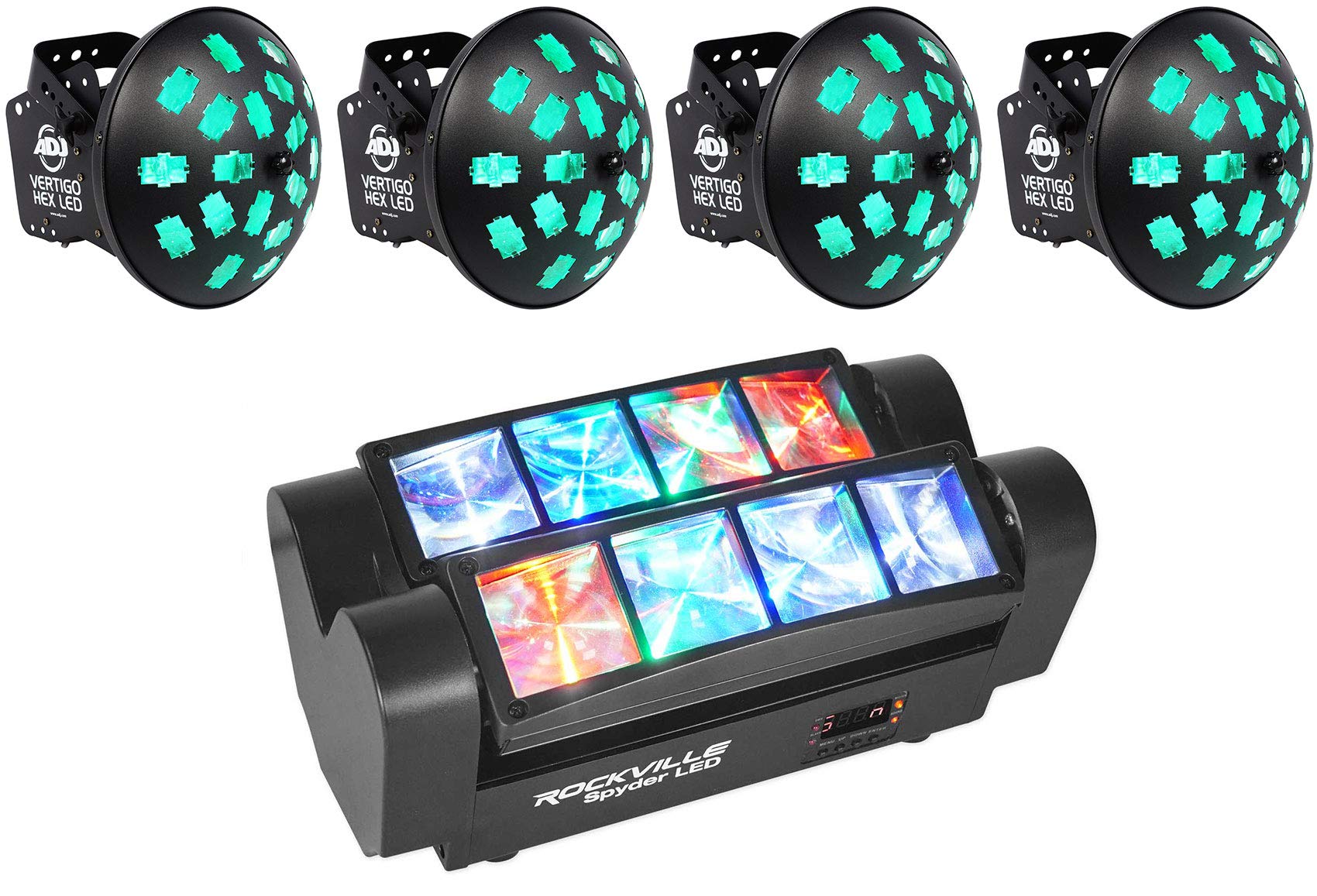 DJ機材 American DJ VERTIGO HEX LED Amazon.com: 4) American DJ VERTIGO HEX LED 6-Color Dance Floor