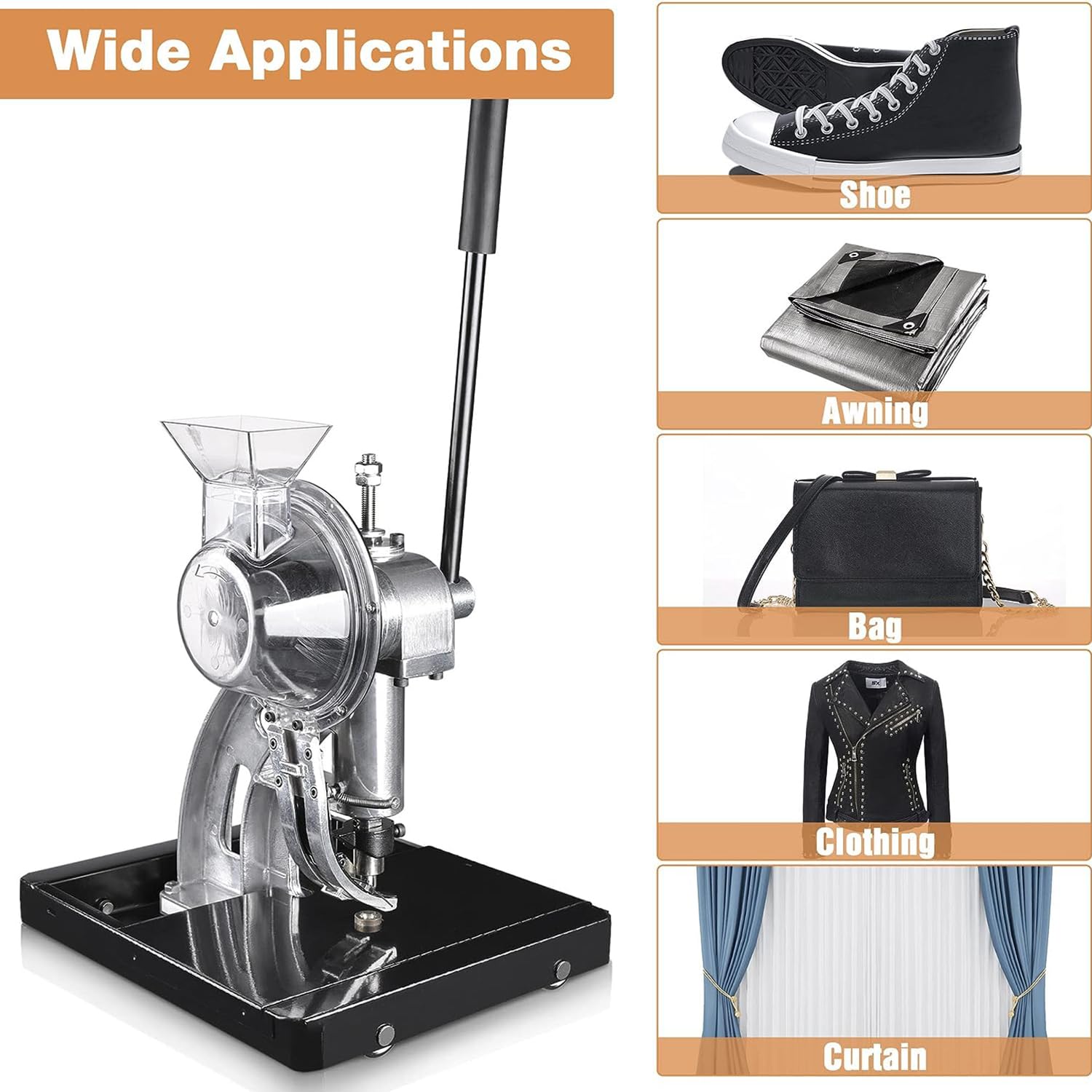 Máquina Semiautomática De Prensado Manual De Ojales, Máquina De Punzonado Y Ajuste De Ojales De 6/10/12 Mm, Máquina Automática De Prensado De Ojales, Herramienta para Ojales, para Tela De Cuero