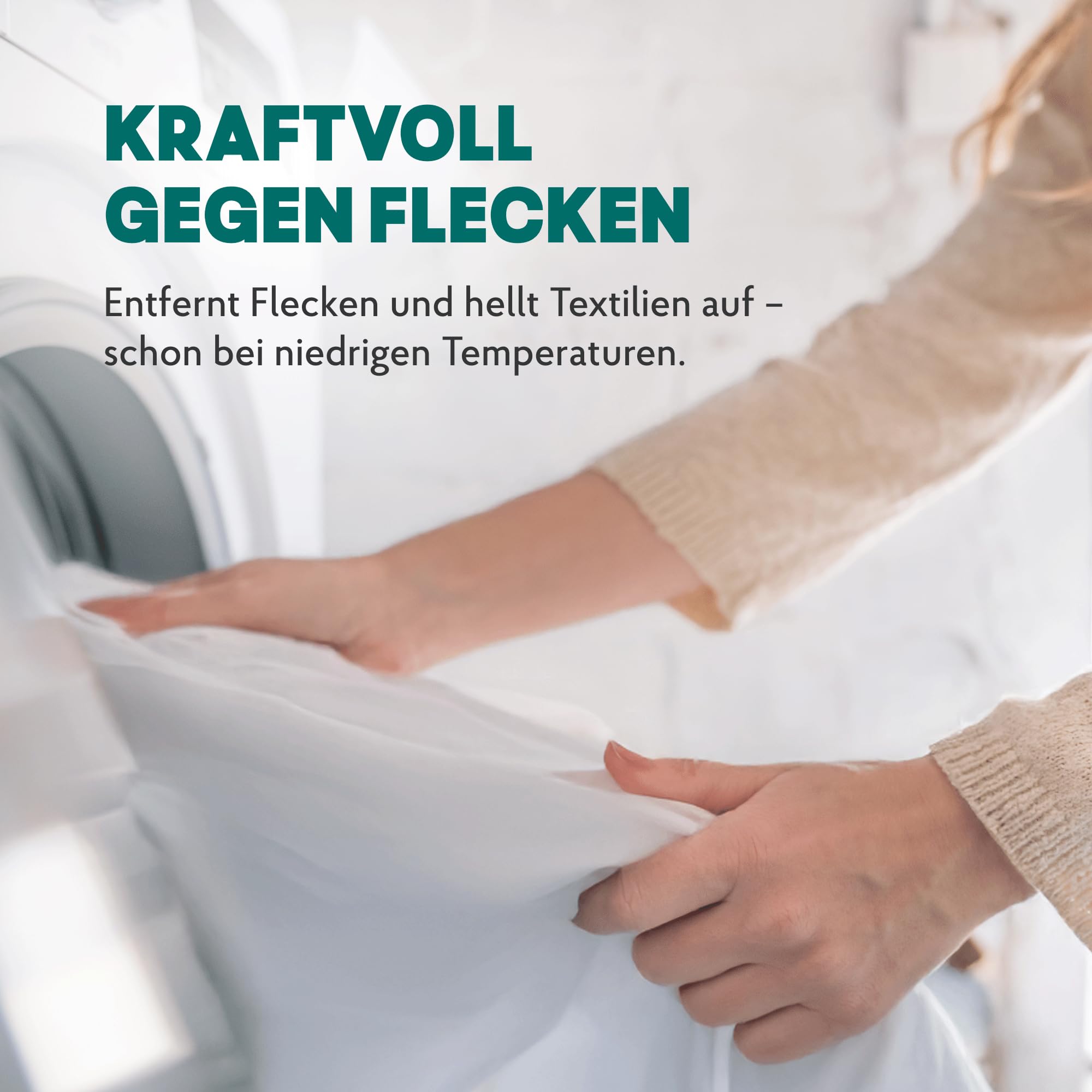 HAKA Fleckensalz & Sauerstoffbleiche, 1,5 kg, Fleckenentferner & Wäsche-Booster, hygienisch frische Wäsche, ohne Chlor, faserschonend, Waschmittelzusatz, vegan