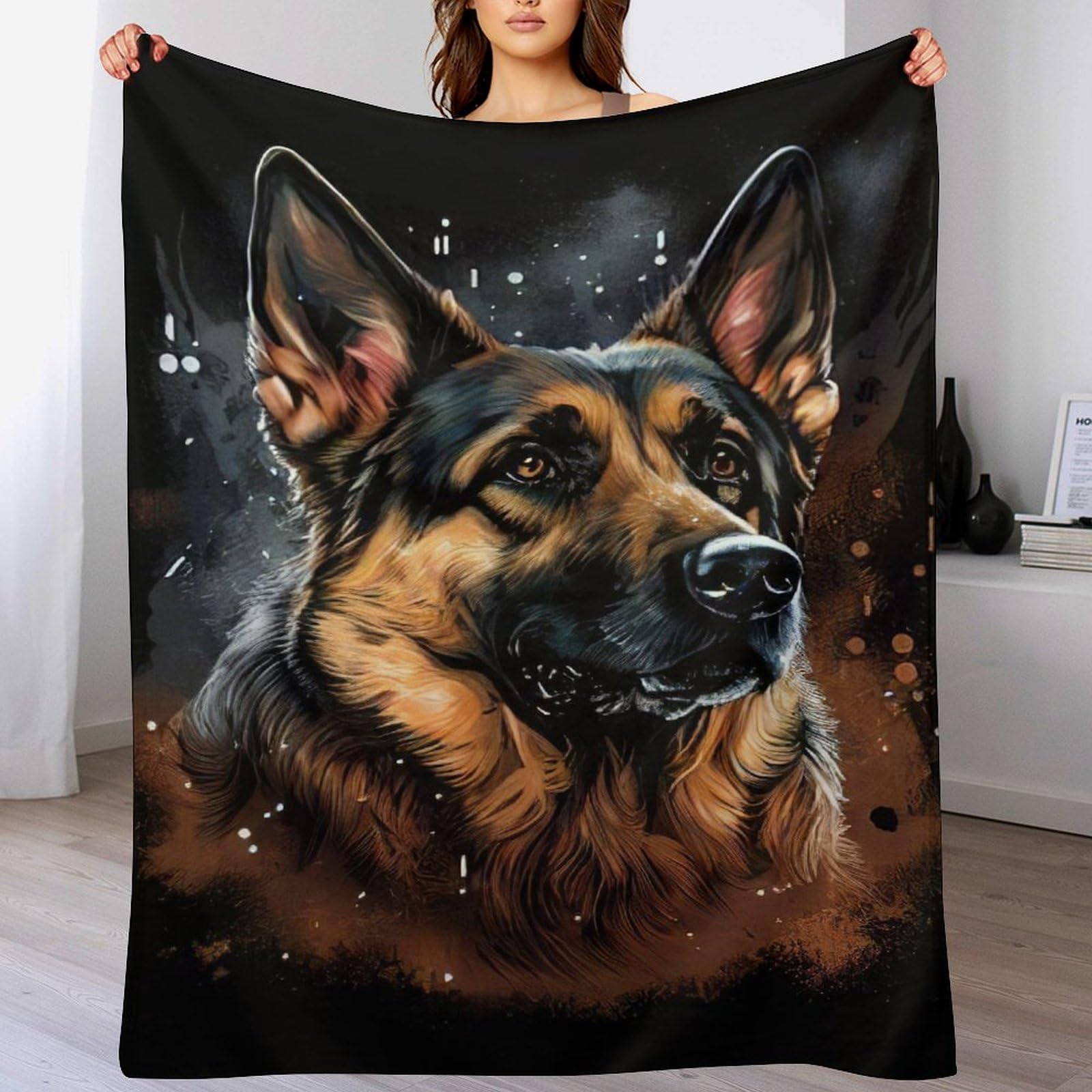 Couverture Berger Allemand le cadeau idéal en flanelle douce pour les passionnés