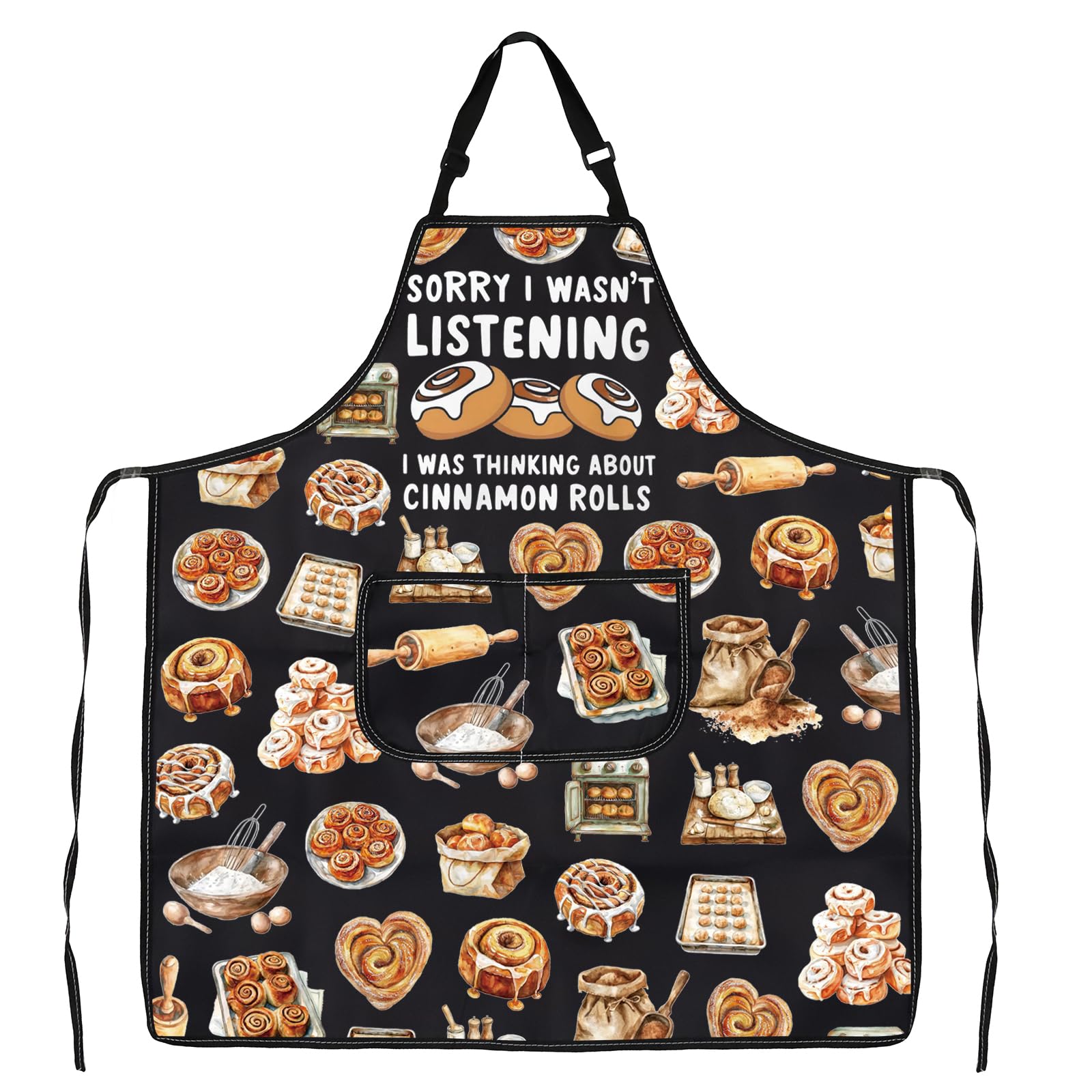 Cinnamon Rolls Adjustable Apron Baking Chef Cooking Apron Cinnamons Rolls Lover Gift