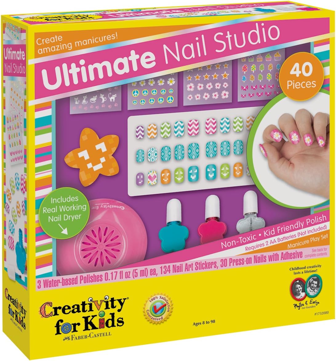 Creativity for Kids Ultimate Nail Studio Manicure Play Set
