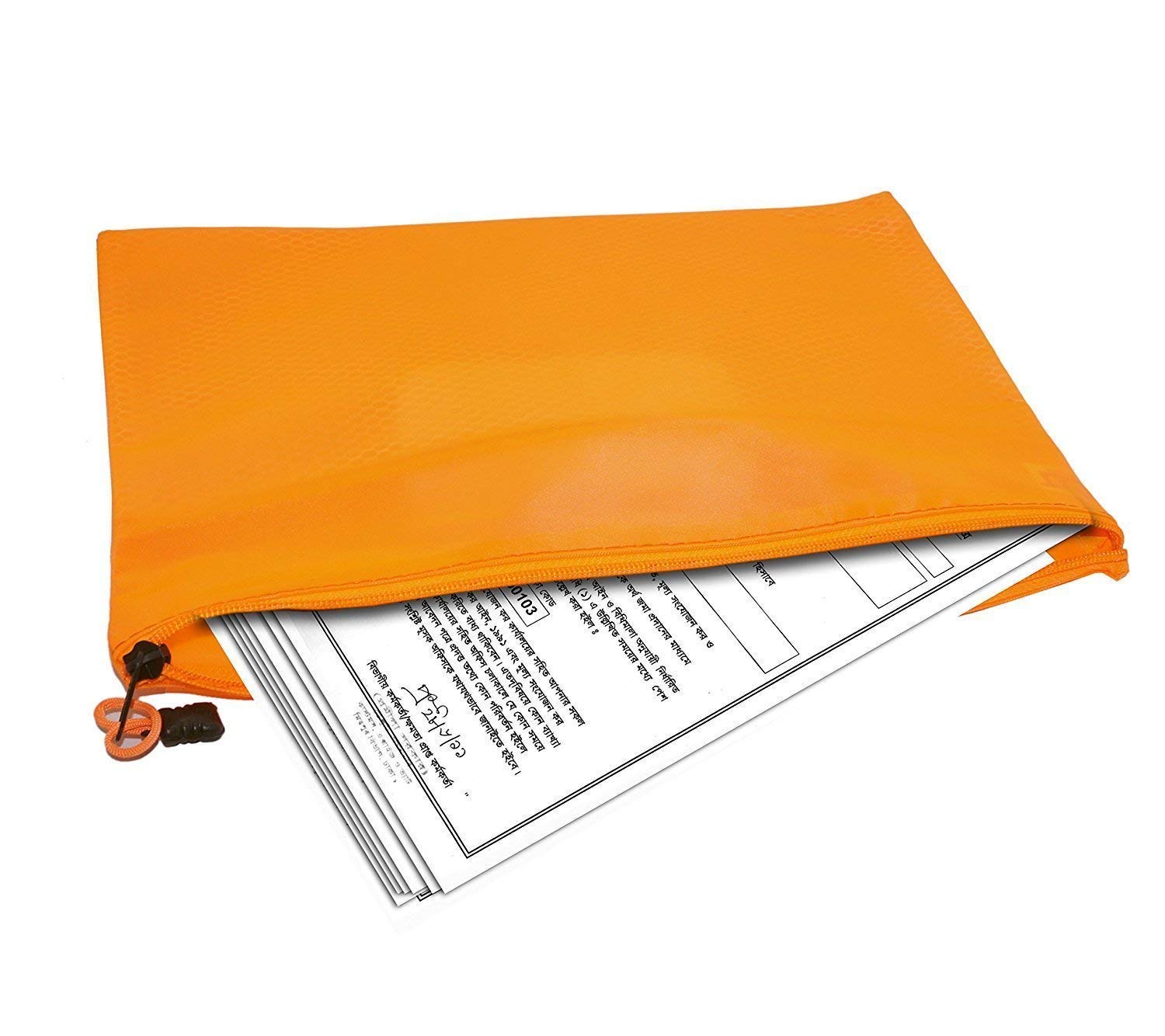 ANG Transparent Plastic Document Pouch | Clear Zipper File Bag | Waterproof A4 Size Travel Document Holder | Storage Pouch for Office, School & Bills Receipts (5 Pieces, 9 x 26 cm) 1