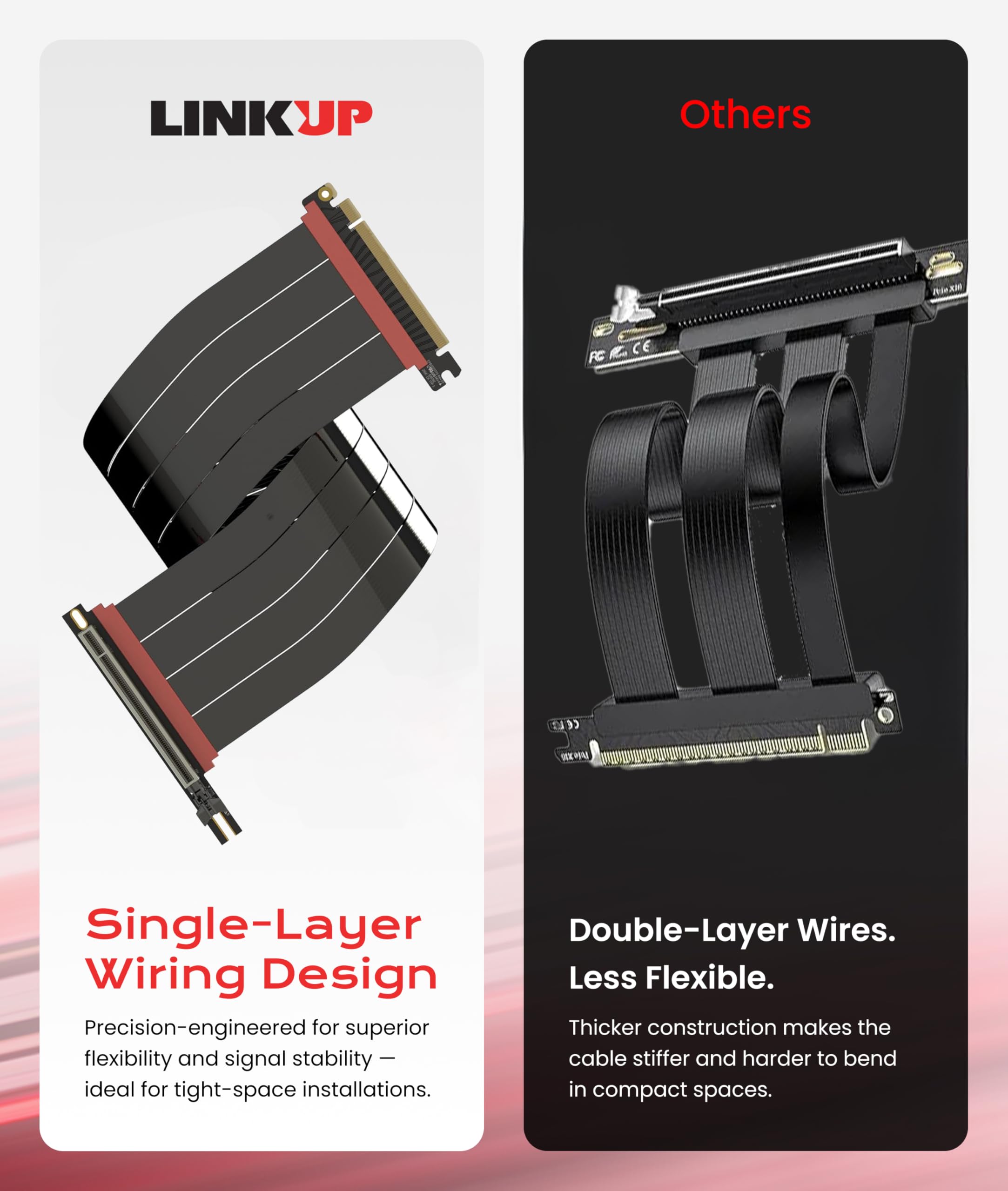 Amazon.co.jp: LINKUP - AVA5アーマー PCIE 5.0 ライザーケーブル