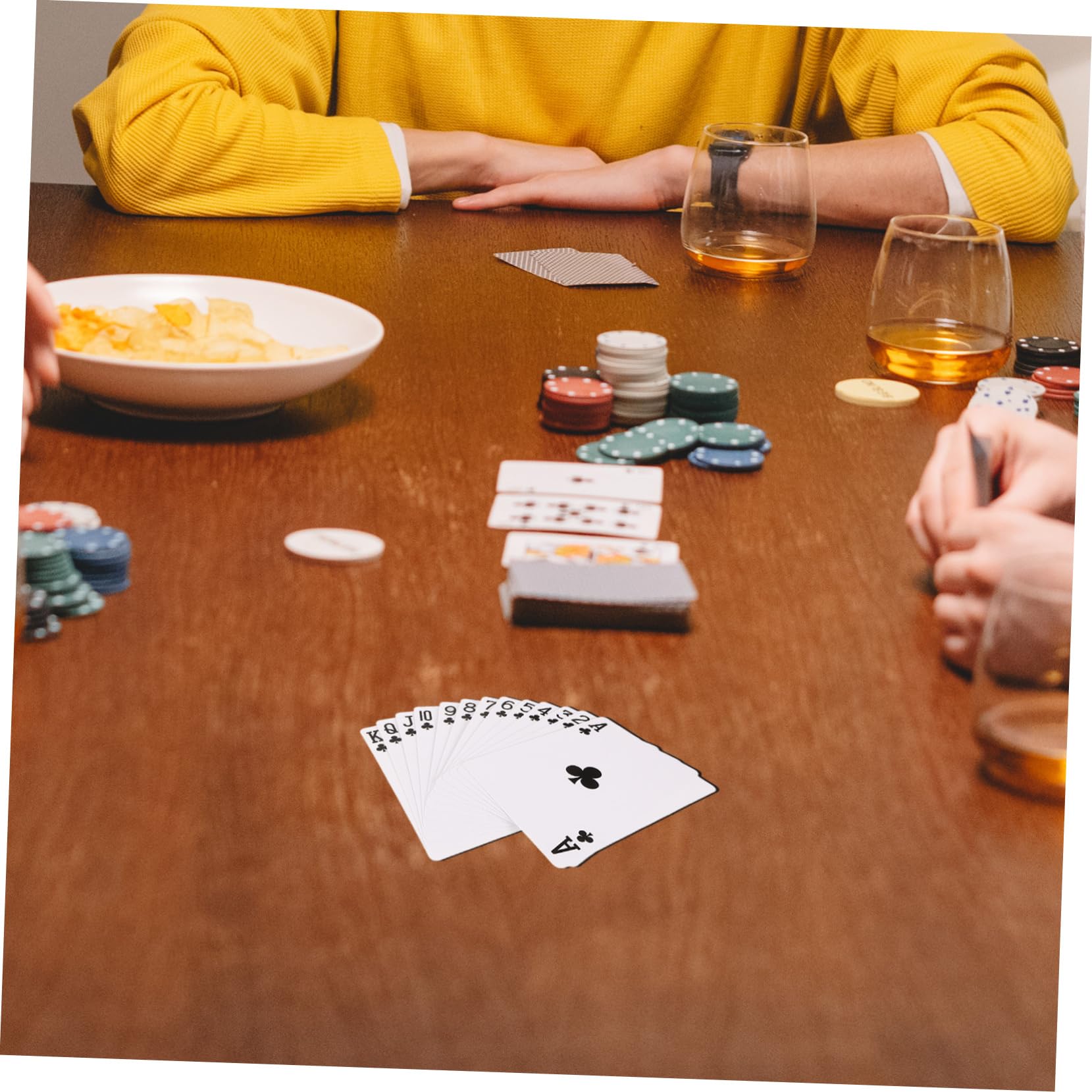 ibasenice 3sets Carte Da Poker Vuote Monofacciali Carta Per Trasferimento Termico Per Giochi Feste e Attività Con Amici e Famiglia