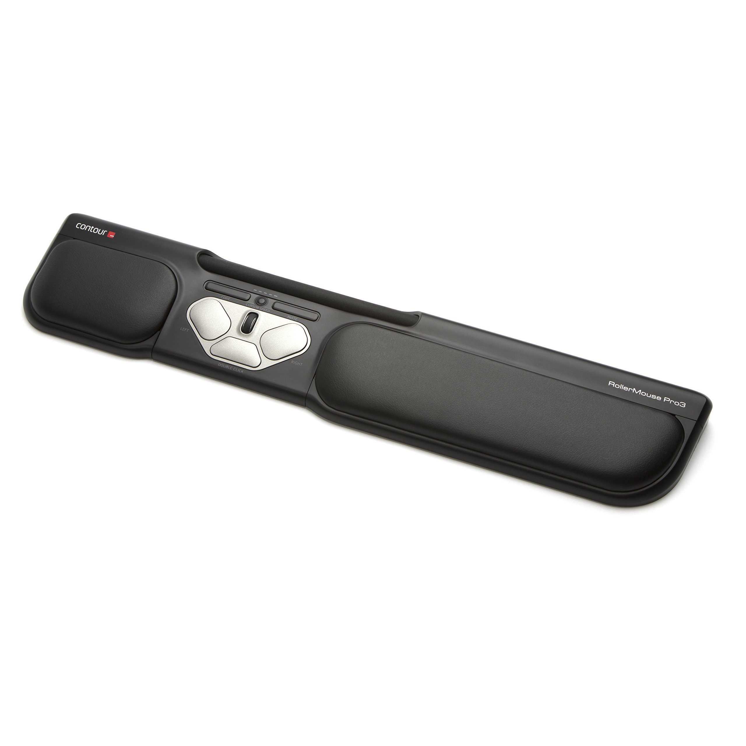 Contour RollerMouse Pro3: Ergonomic Design for RSI, Carpal Tunnel & Shoulder Pain, No Reach, No Grip, No Strain, Customizable Shortcuts, Adjustable Speed, Wired USB for Mac & PC