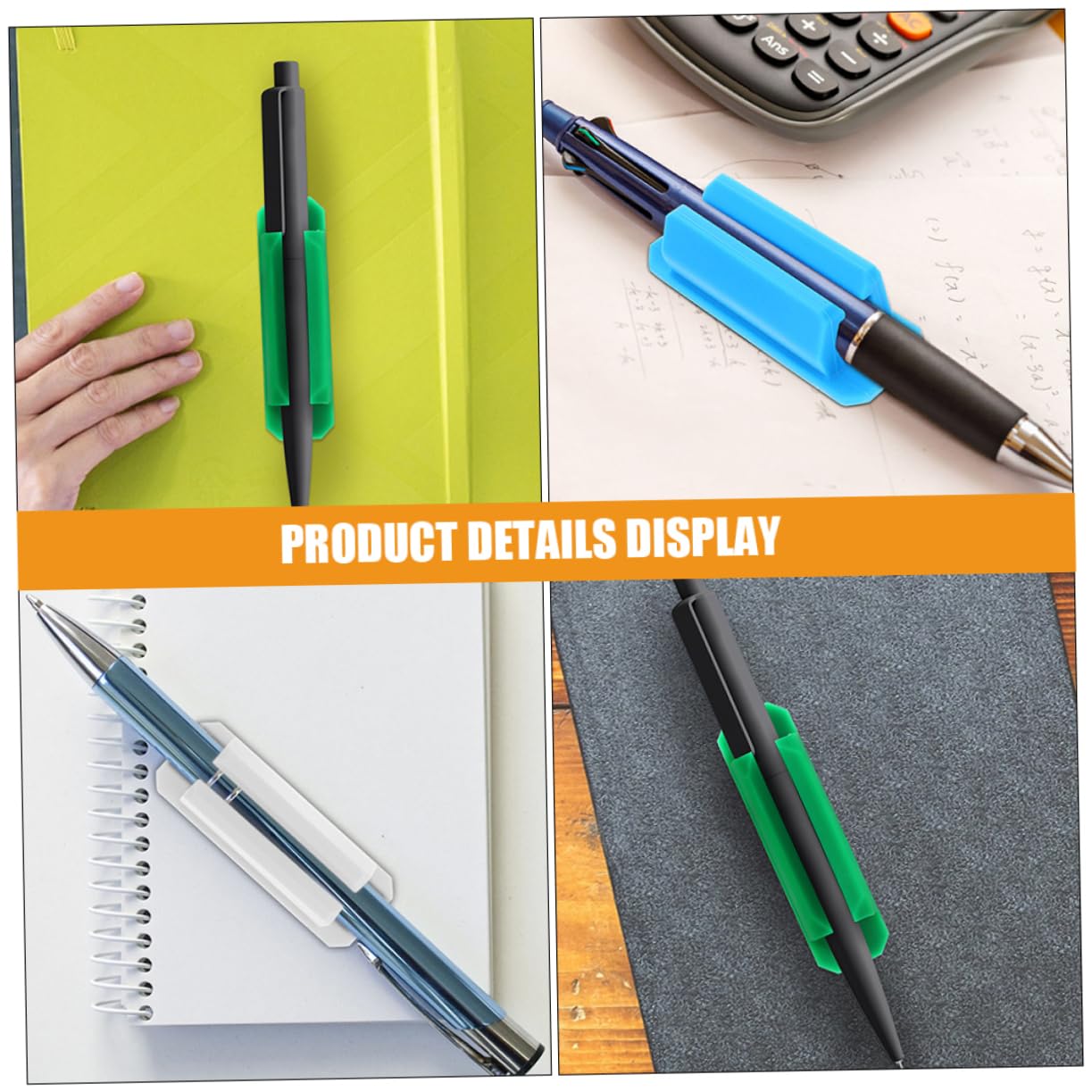 4 Sätze Teiliges Selbstklebender Stifthalter Clips Aus Silikon Für Schreibtisch Geeignet Für Stifte Bleistifte Marker Praktischer Organizer Für Schule Büro Und Zuhause 10 Stück * 4