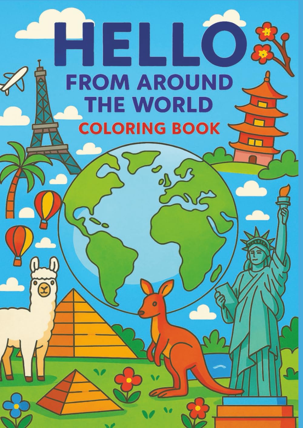 ‘Hello’ from around the world: Colouring book