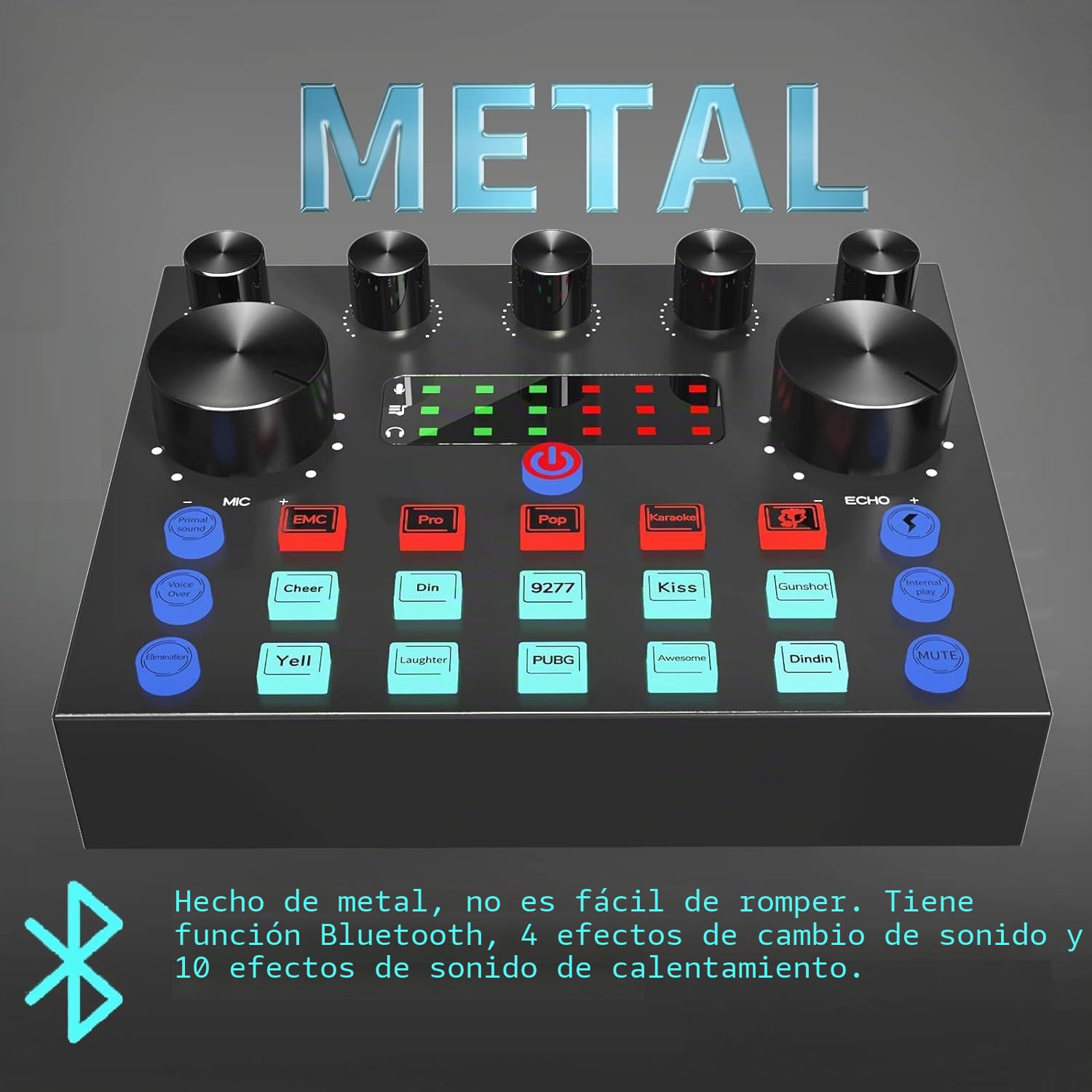 Paquete de Equipo de Podcast Microfono Pc Karaoke Sets De Dj Microfono Streaming, focombance Cambiador de Voz y micrófono de Condensador Set de micrófonos de Podcast para Gamers podcasting Streaming