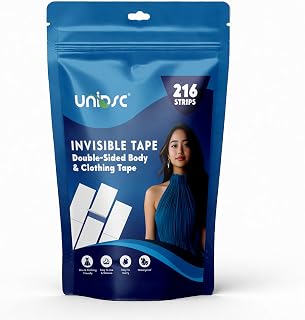 UNIDSC Invisible Double-Sided Lingerie Tape for Women | Strong Body & Clothing Adhesive | Hypoallergenic Waterproof Fashio... Price In India