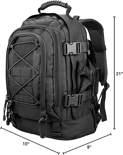 Miniatura 10 de Mochila táctica militar del ejército  Paquete de asalto para hombres, mochilas Molle, bolsa de 3 días para senderismo, camping, viajes, caza,