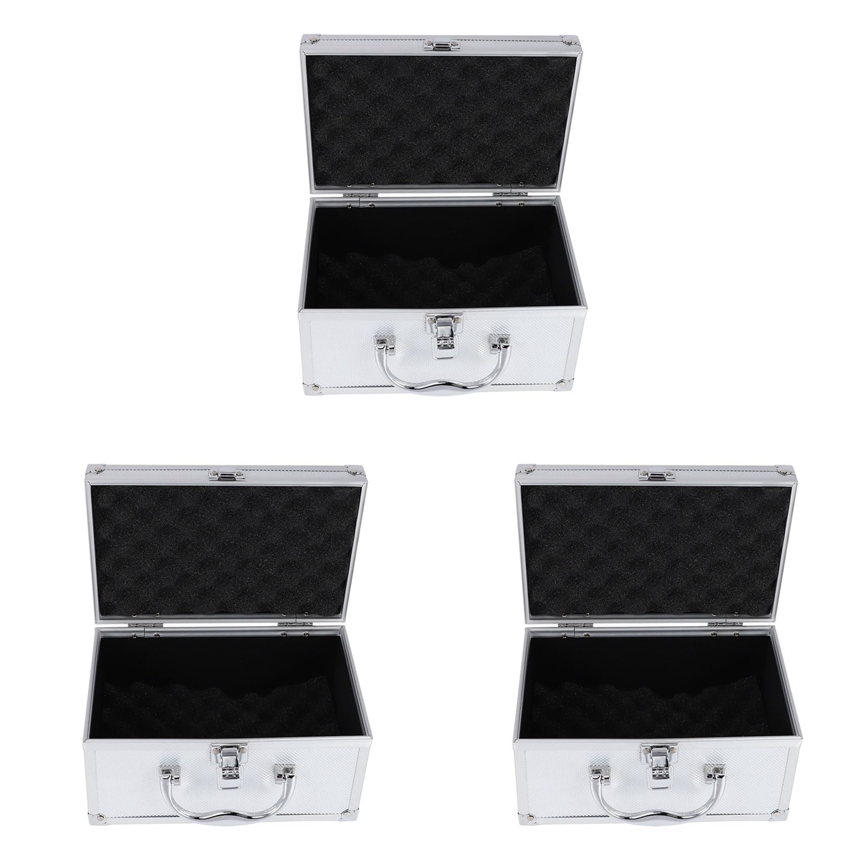 Wuden 3X Aluminum Alloy Tool Box Portable Equipment Instrument Case Display Case 230X150X125mm