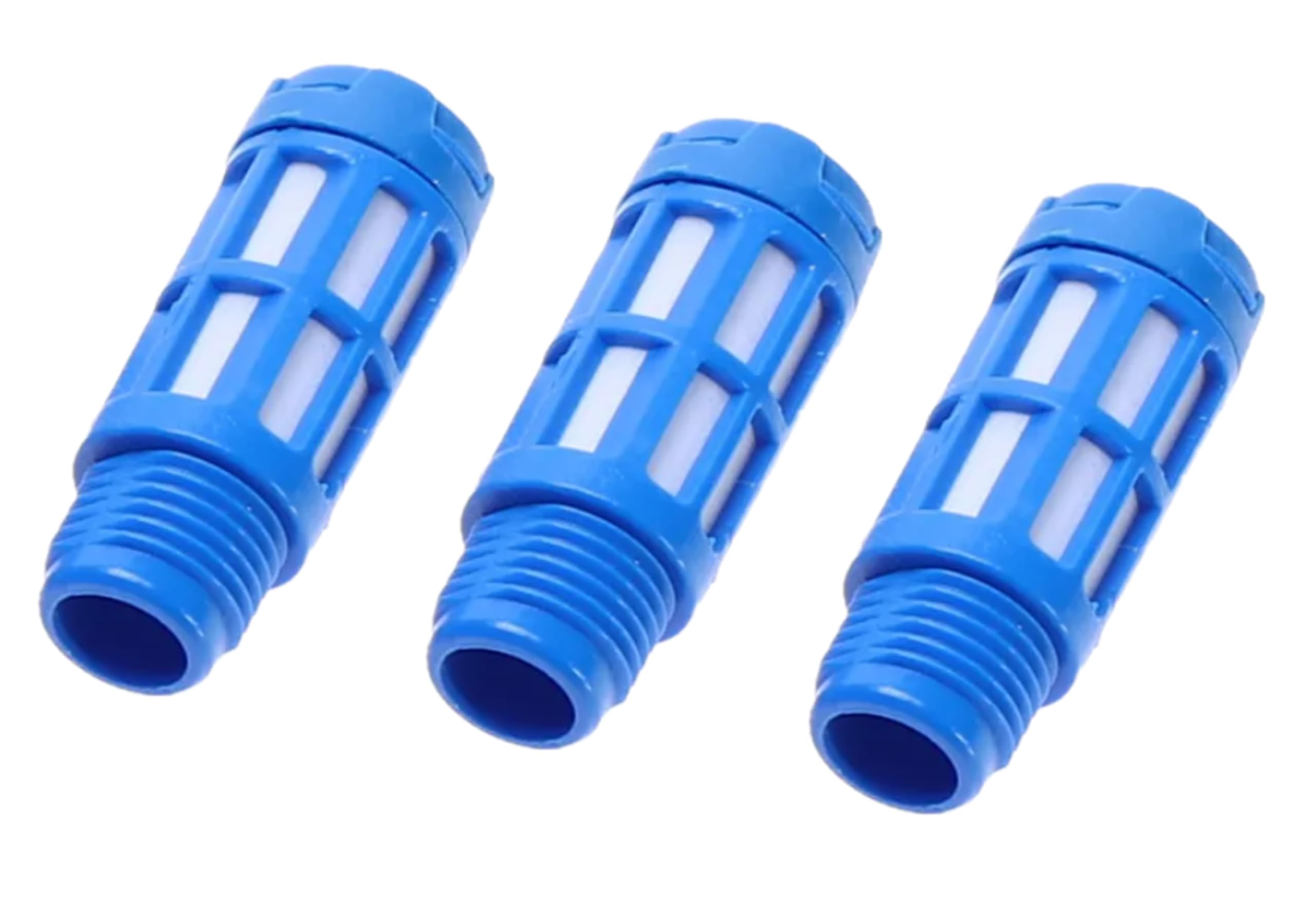 3er-Set Pneumatik-Schalldämpfer 1/4" – Sinterbronze Mit Messing-Gewinde, 16 Bar, -20°C Bis +80°C, Für Druckluft & Neutrale Gase