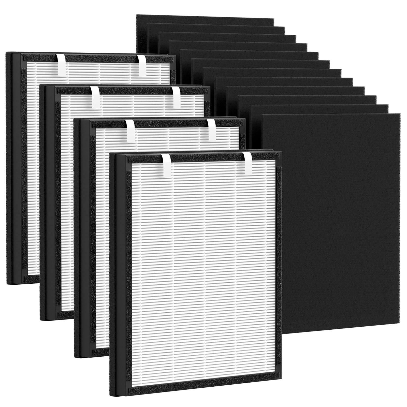 2 Set P358 Replacement Filter for HEAPETS P358 Pet Air Purifier, 3-in-1 P358 Air Purifier Filter Includes 12 Pre-Filters and 4 Composite Filter, Compare Part #PJ358-2LX6JDM
