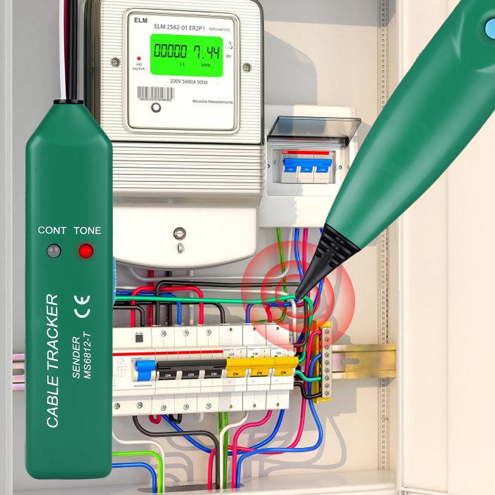 Buscador de cables para cable de rotura, dispositivo de búsqueda: buscador de cables, buscador de cables, rastreador de cables para comprobador de cables de red, paso del circuito de prueba