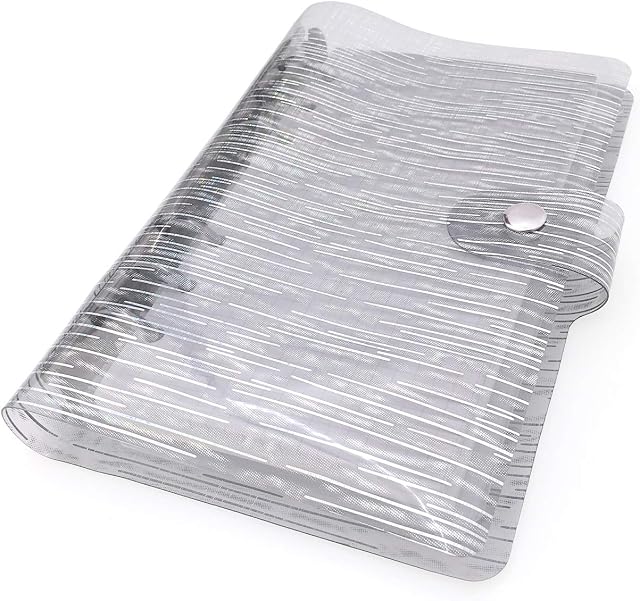 A5 PVC Binder with Pages,Silvery Rain