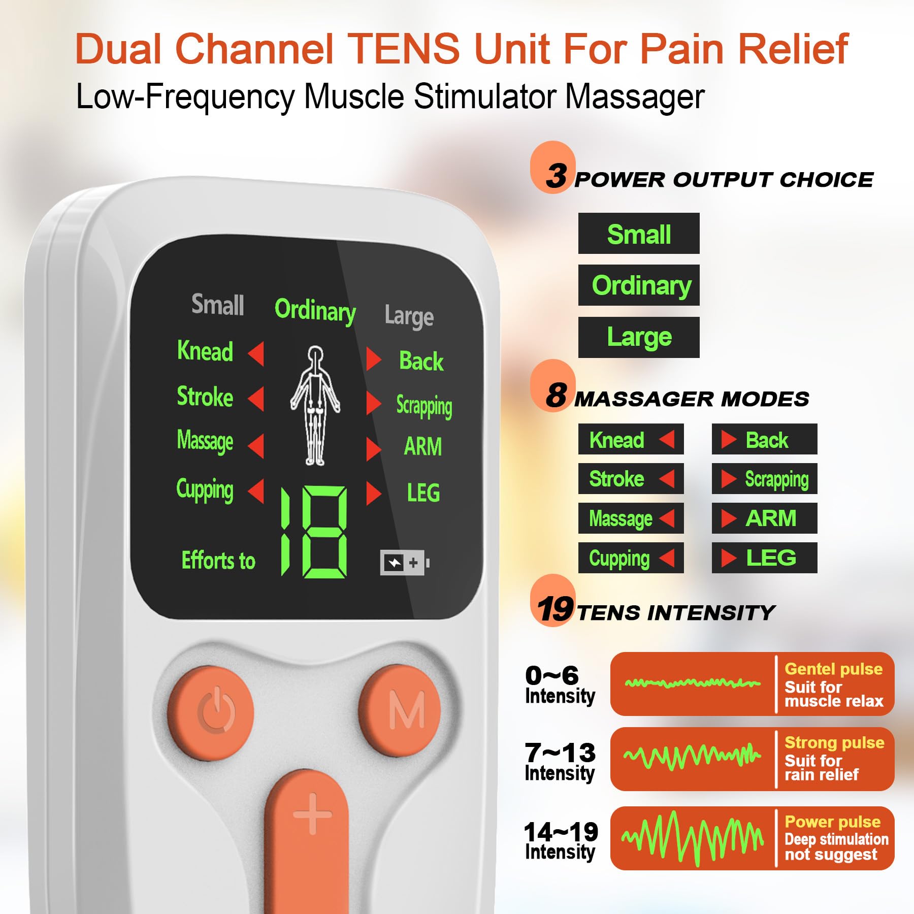 TENS Unit Muscle Stimulator - Pain Relief -2 TENS Unit Muscle Stimulator - Pain Relief -2