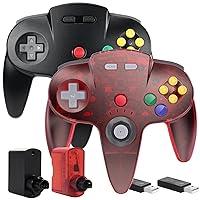 Vista 10 de Interruptor inalámbrico N64 de 2.4 GHz, controlador en línea, receptor USB y receptor N64, compatible con Windows PC, iOS, Mac, Raspberry Pi