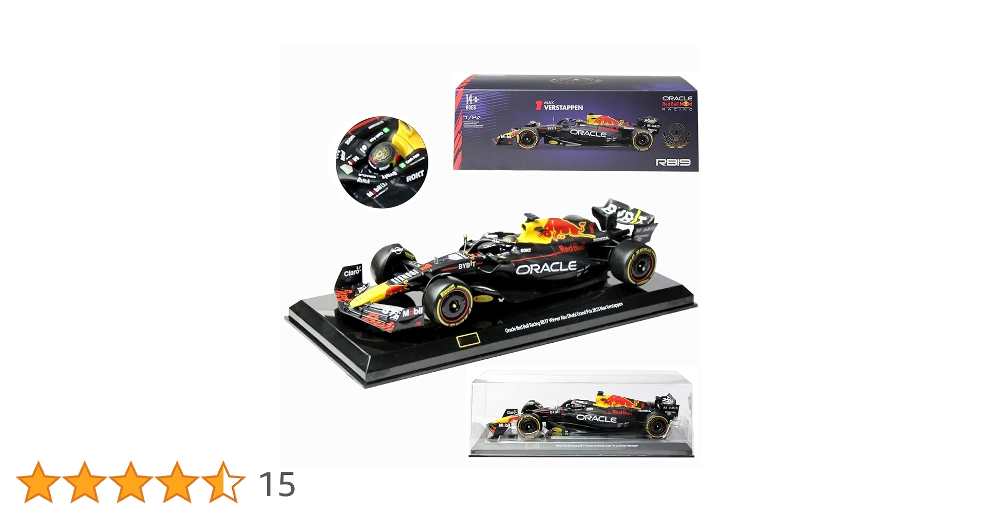 F1ミニカー 1/43 レッドブル　フェルスタッペン　2019年 スパーク 1/43 レッドブル RB19 カタール GP 2023 M