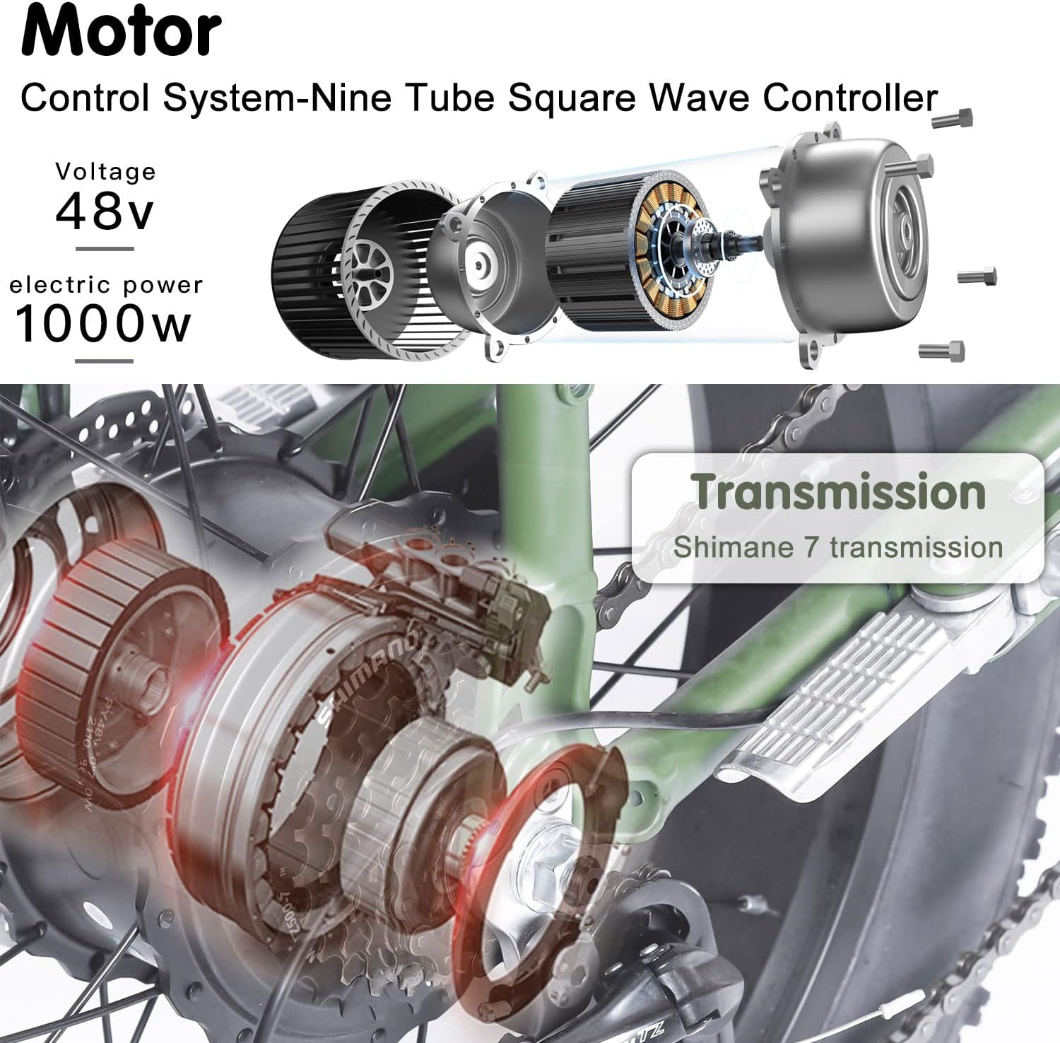 Bezior XF001 Motor and Transmission