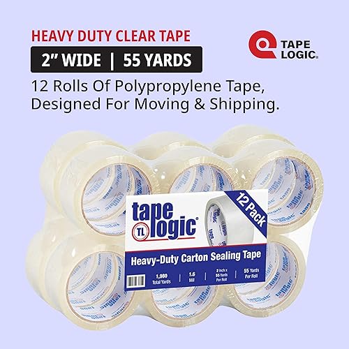Miniatura 6 de Aviditi Cinta de embalaje para cajas, 2 pulgadas x 55 yardas, 3.5 mil, paquete de 36  Cinta acrílica transparente fuerte para embalaje, correo,